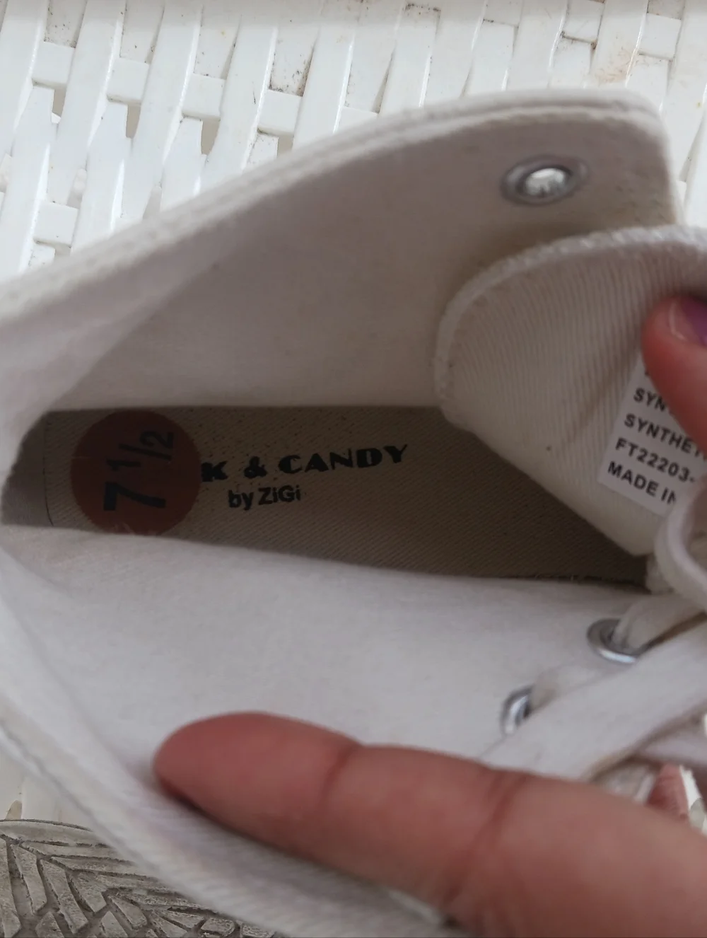 Rock & Candy By Zigi Women White Platform High Top Sneakers